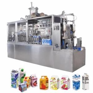 Semi Automatic Soybean Milk, Uht Milk, Pasteurize Milk Fruit Juice Filling Gable Top ...