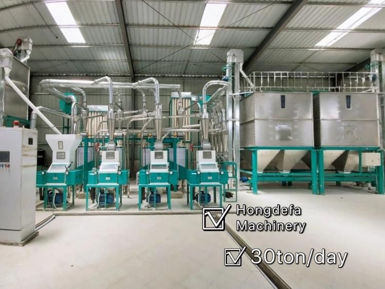 Hongdefa 30t Per Day Corn Flour Mill Machine in Mozambique