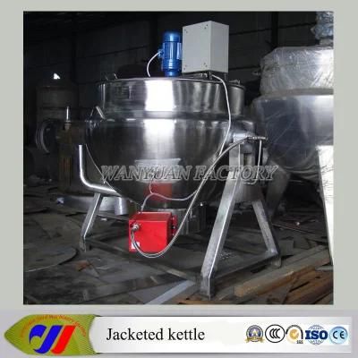 LPG Gas Heating Tomato Cooking Pot Jacket Kettle with 200L