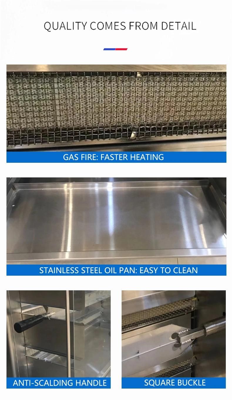 3 Rolls Commercial Gas Rotisserie Machine in Baking Equipment, Chicken Rotisserie Machine Grill and Chicken Furnace