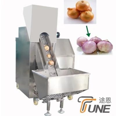 Hot Selling Onion Peeling and Root Cutting Processing Machine