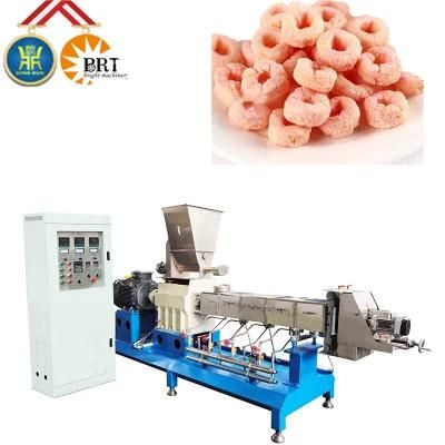 Snack Pellet Food Making Extruder Puff Food Extrusion Processing Line Extruder Corn Snacks ...