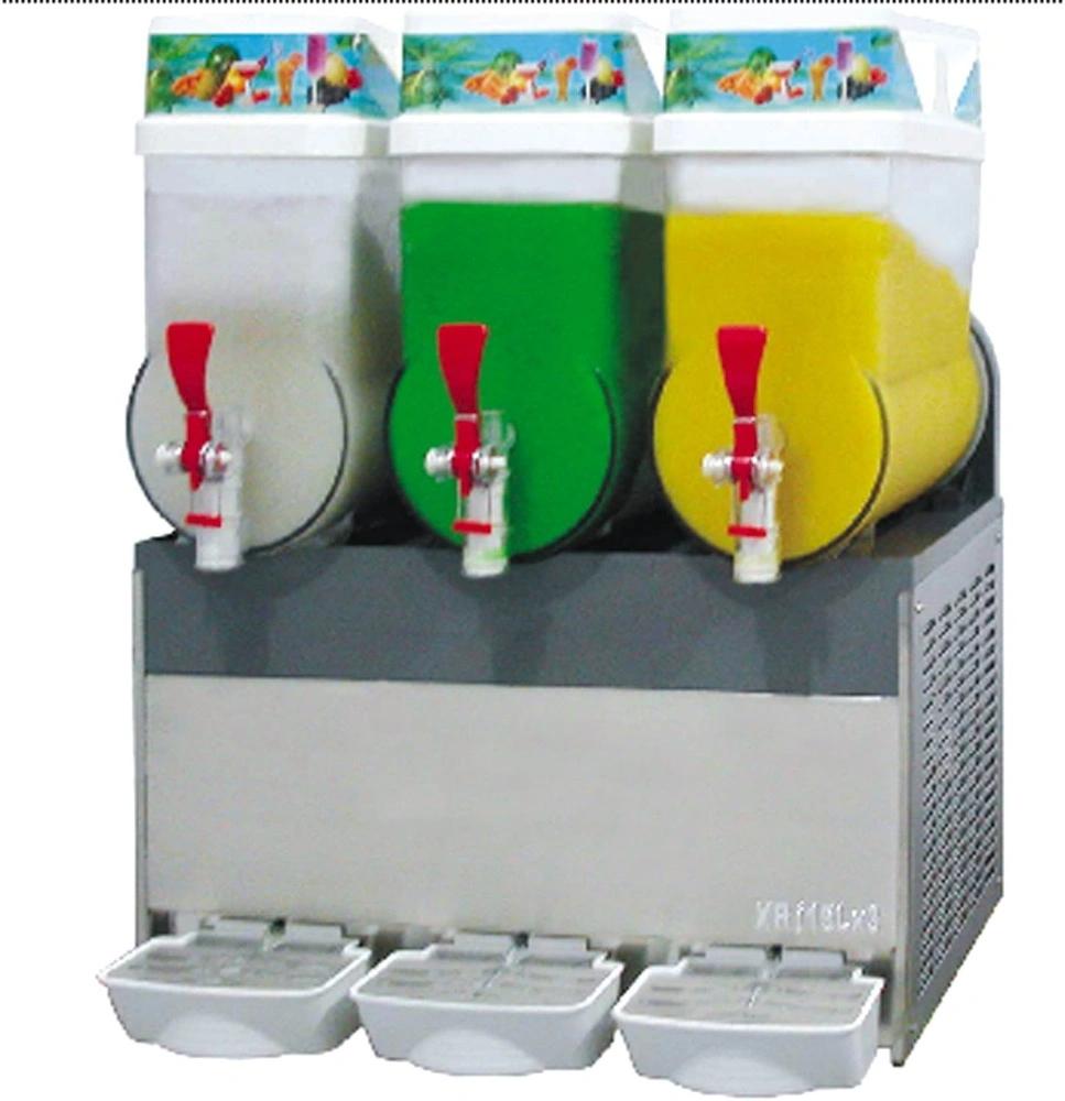 Factory Price 2 Tank Mobile Food Cart Puppy Frozen Juice Slush Ice Machine