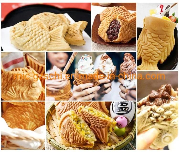 Taiyaki Making Machine Taiyaki Fish Shape Pizza Electric Fish Cake Machine