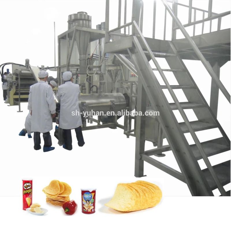 Automatic Fryer Potato Chips Production Line Frying Biscuit Cake Making Bakery Snack Food Processing Machine