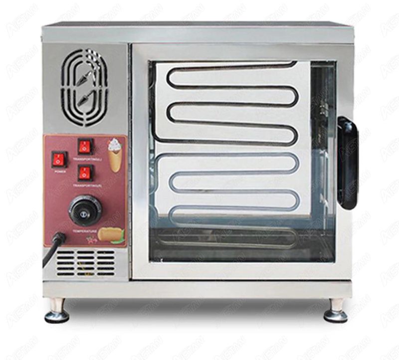 Np21 Commercial Electric Chimney Cake Bread Oven 3kw Ice Cream Corn Baker Roller Grill Oven for Snack Machine