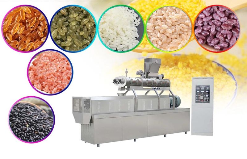 Automatic Artificial Rice Making Machine Production Line High Efficiency Powder Mill Plant