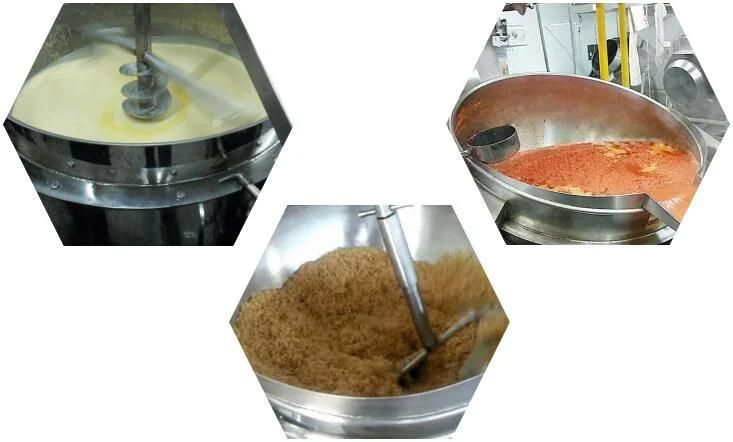 Customized Cooking with Stirring Steam Jacketed Cooking Pot for Jam Jacket Kettle