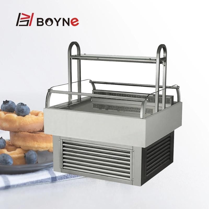 Air Cooling Type Open Type Display Cabinet Dessert Showcase