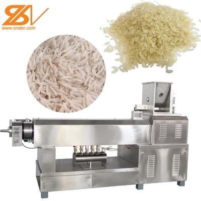 Broken Rice Shaping Twin Screw Extruder Iron Fortified Rice Making Machine