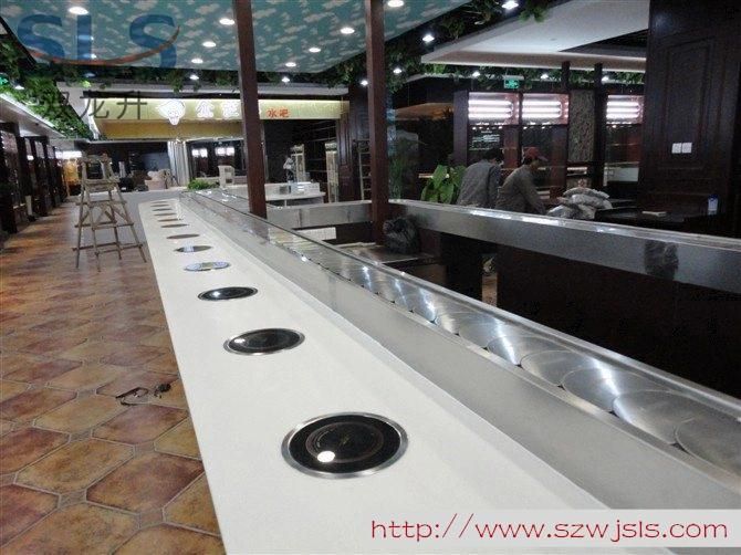 Self-Service Rotary Hotpot Table Double-Track Rotating Conveyor