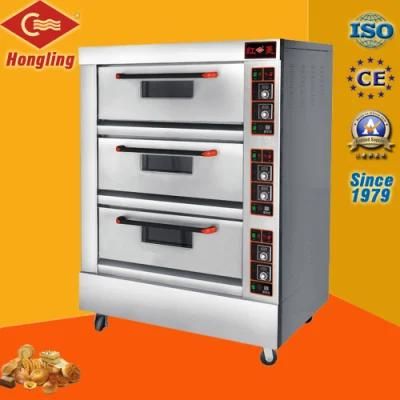 3-Deck 6-Tray Standard Electric Oven Pizza Oven (CE)