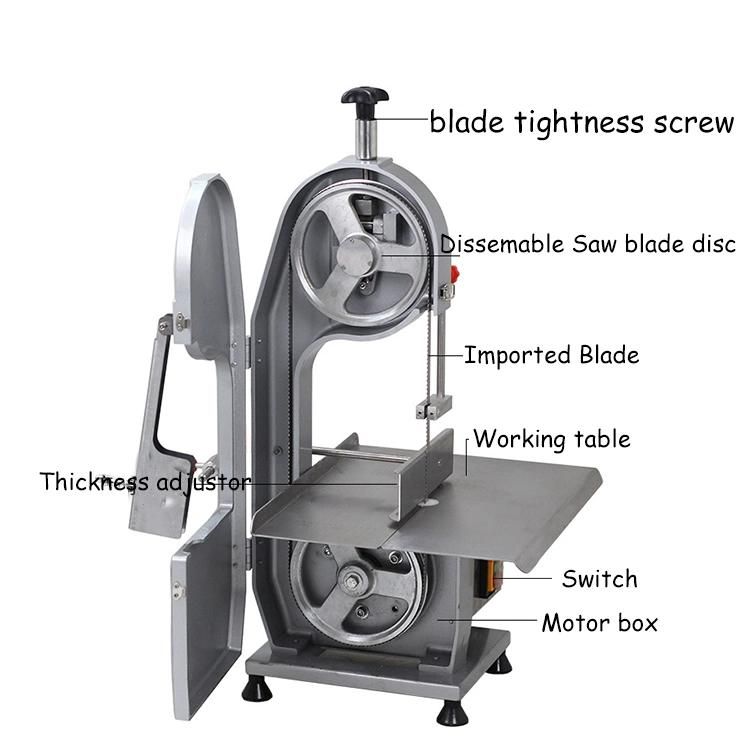 Commercial Table Top Bone Saw Cow Goat Beef Frozen Meat Cutter Cutting Band Saw Machine