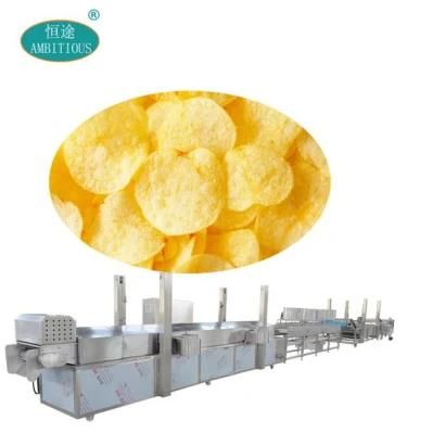 Auto Temperature Control Potato Chips Making Frying Equipment