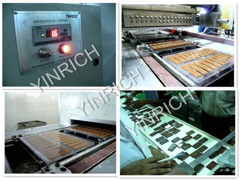 Chocolate Machine Supplier Chocolate Bar Maker Double Shots Chocolate Moulding Plant Chocolate Production Line with Ce ISO9001 (QJ175)