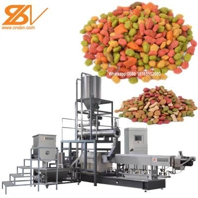 1 Ton/H Automatic Dry Wet Animal Pet Dog Cat Food Pellet Production Plant