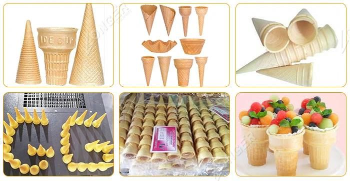 Commercial Waffle Cup Maker Ice Cream Cone Machine for Sale