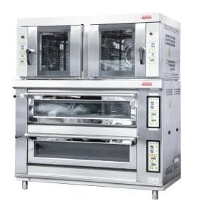 Professional Bakery Equipment Combined Oven with Rack, Proofer and Deck Oven