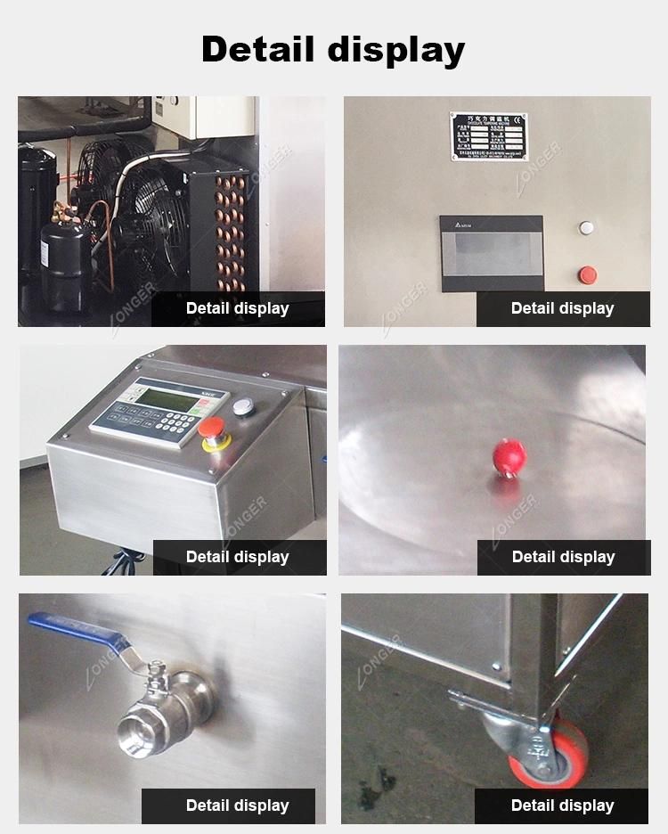50-100kg/H Chocolate Tempering Enbroning Machine