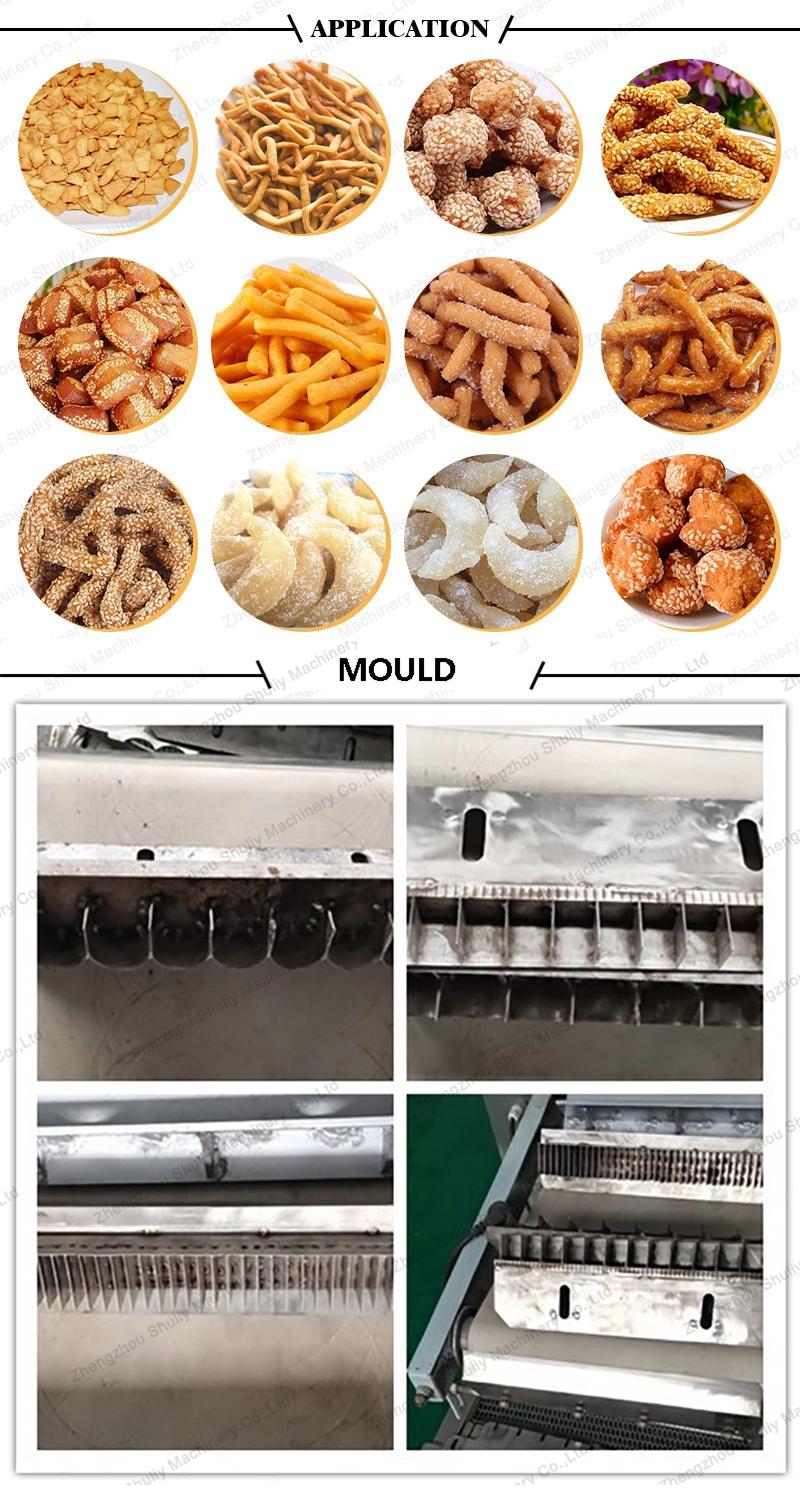 Chin Chin Cutting Equipment Chinchin Frying Drying Processing Machine