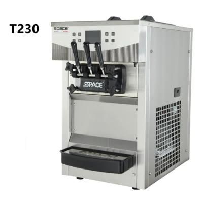 Space Fast Cooling Sorbet Making Batch Counter Top 220V Ice Cream Machine