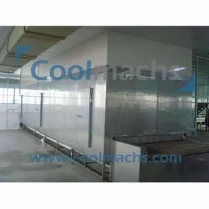 Hot Sale Chinsese Spring Rolls Blast IQF Tunnel Freezer/Industrial IQF Blast Quick Freezer