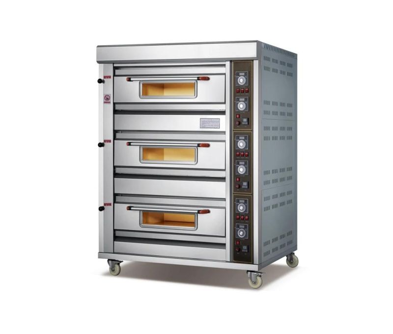 Caterwin Professional Commercial Bakery Equipment Pizza Bread Baking Oven Standard Gas Oven