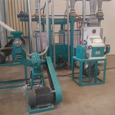 Small Type 10t/24h Corn Flour Processing Grinding Milling Machine Plant