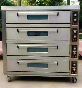 Industrial Gas Oven with 4 Deck 12 Trays for Bread and Cakes