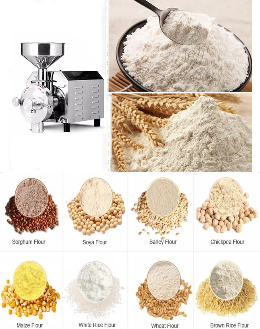 Hot Sales Spice Grinding Machine Maize Flour Milling Machine Stainless Steel Flour Grinder Machine