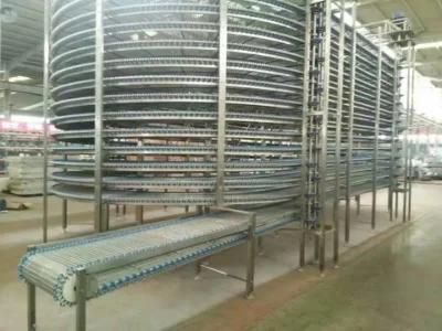 Food Equipment Multilayer Twin Spiral Cooling Cooler Rotate Tower for Bread Bakery System