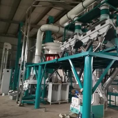 Africa Running Turnkey Project 120t/24h Maize Grits Mill Milling Machine