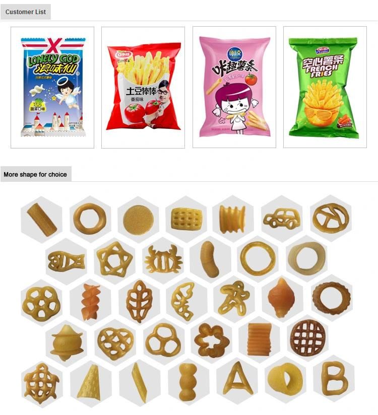 Automatic Stainless Steel 2D and 3D Pellet Extruder Snack Machine