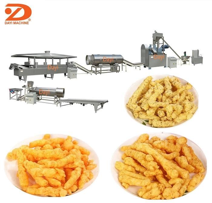 Fried Cheetos Kurkure Snack Food Production Machine Line