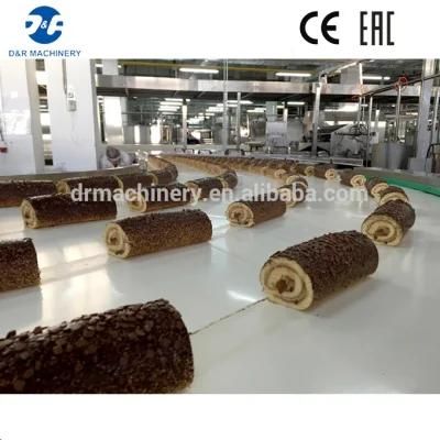 Swiss Roll Layer Cake Production Line Snack Industry Bakery Machine