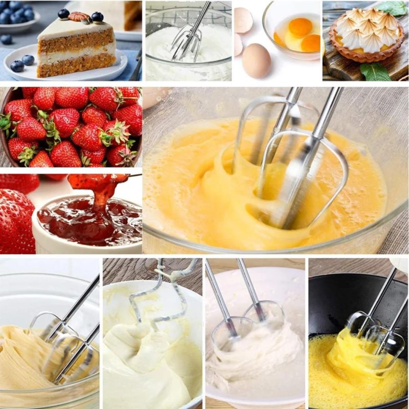 Speeds Cake Egg Beater Electric Handheld Egg Whisk Blender Home Kitchen Food Mixer Beater