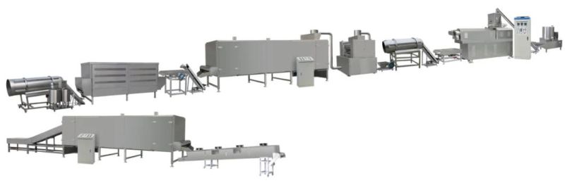 Big Capacity Breakfast Cereal Corn Flakes Production Line Extruder Machine