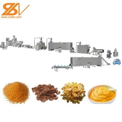 Crispy Cereals Puff Snacks Bread Crumbs Instant Porridge Breakfast Cereals Plant Corn ...