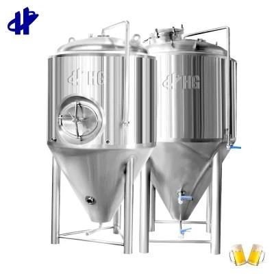 Commercial Brewery Stainless Steel Glycol Cooling 1000L 2000L Conical Beer Fermenter with ...