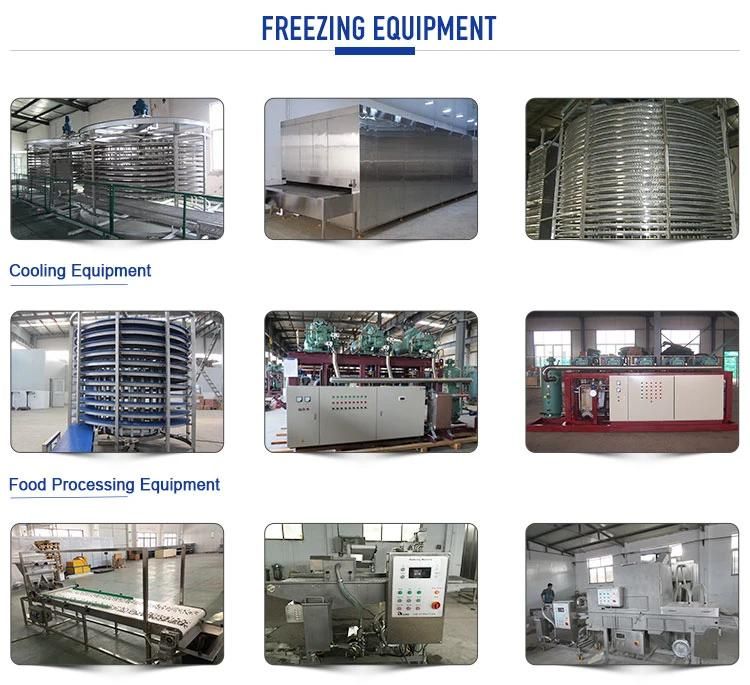 Direct Factory Meat Quick Freezing Machine Seafood Spiral IQF Freezer Price IQF Quick Freezer for Fish Fillet Meat/Shrimp/Poultry with CE/SGS Certificate