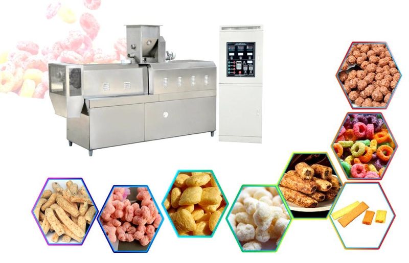 Puffed Rice Making Machine Puffed Corn Snacks Machine Extruded Snack Machine