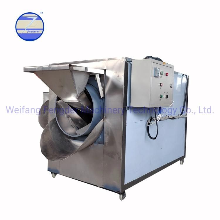 for Snack Food Factory/Dairy Products Factory 150kg/Hour Cocoa Bean Nut Roasting Machine Gas Style Peanut Roaster Machine