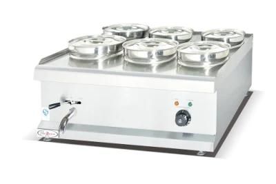 Commercial 6-Pan Round Pot Electric Bain Marie Eh-6D