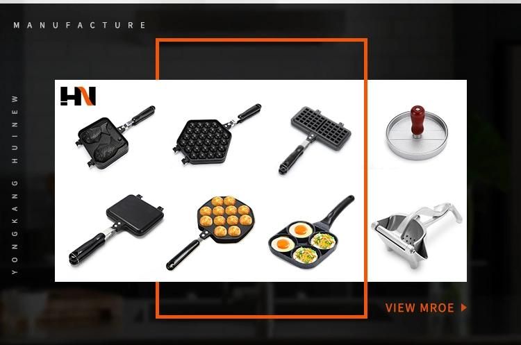 Waffle Baking Mold Dual Head Cake Waffle Pan Non-Stick Waffle Maker Pan Mould Mold Double Sided Egg Puff Waffle Press Plate Mold Household Kitchen Eggs Bubble B