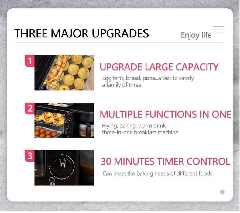 Add to Comparesharenew Updating 220V Electric Sandwich, Cereal Packing 4 in 1 Breakfast Machine 1 Breakfast Maker