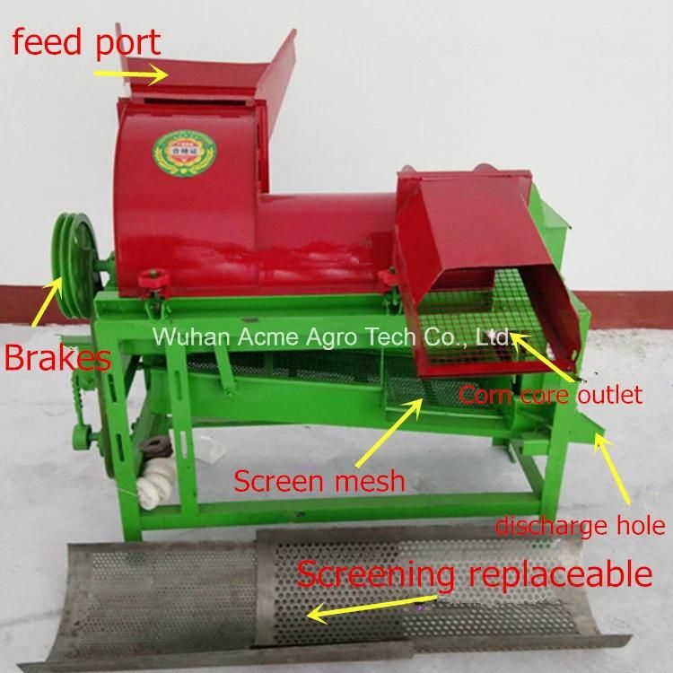 Agriculture Corn Thresher Maize Dehusker Peeling Threshing Shelling Machine