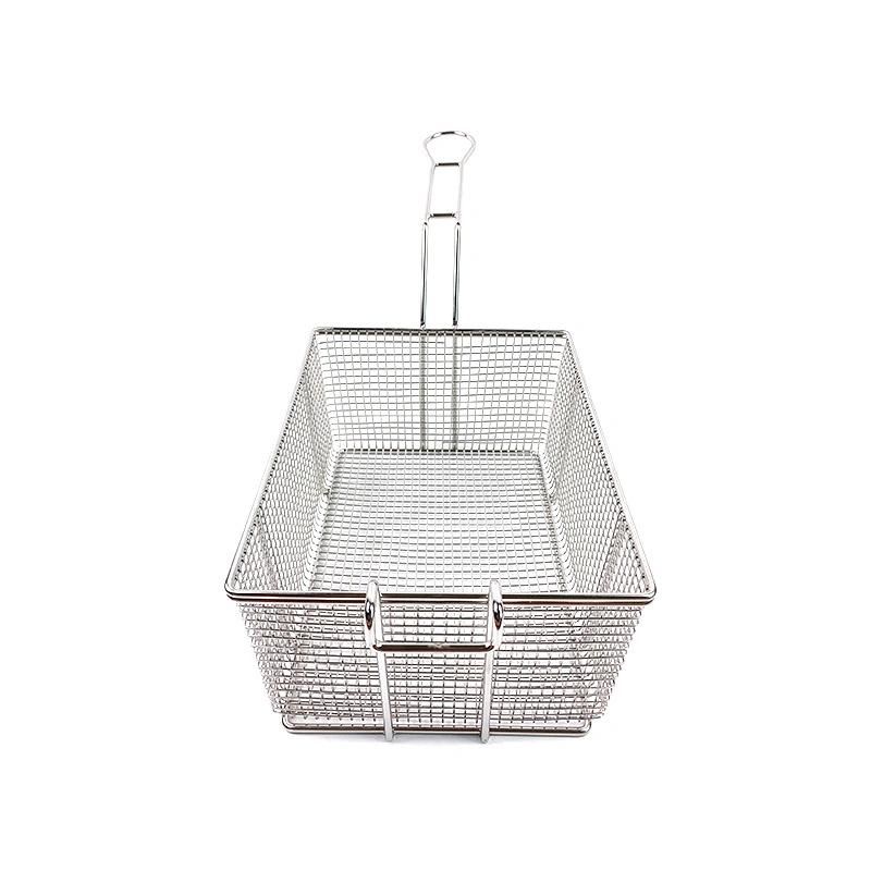 Stainless Steel Fryer Basket with Front Hook