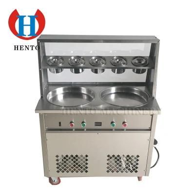 Hot Sale Fried Ice Cream Machine Instant Ice Cream Rolls Machine Yogurt Ice Cream Roll ...