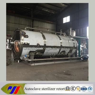 Stainless Steel Horizontal Type Water Spray Rotating Autoclave Retort