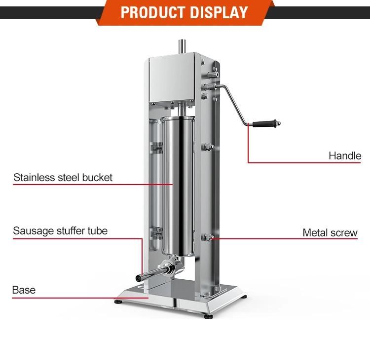 Vertical Manualsausage Stuffer Machine/Stainless Steel Mini Sausage Stuffer